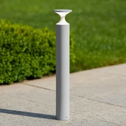 Lampioni Da Giardino-Selezionato da Mazzolaluce Lampione da giardino moderno design cilindro bianco led 13w 3000k ip65