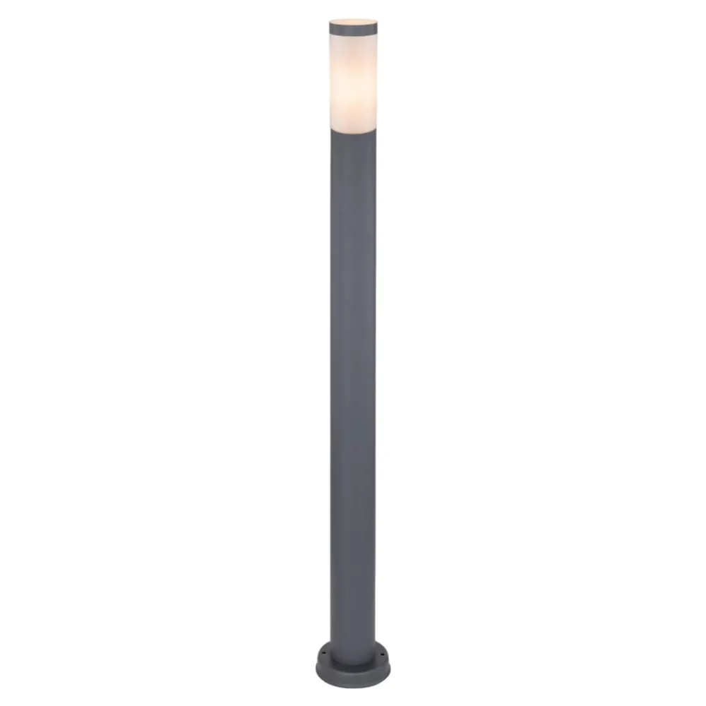 Lampioni Da Giardino-Selezionato da Mazzolaluce Lampione da giardino moderno cilindro grigio antracite