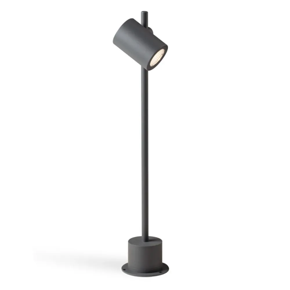 Lampioni Da Giardino-Selezionato da Mazzolaluce Lampione da giardino moderno grafite 13w 4000k orientabile