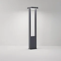 Lampioni Da Giardino-Perenz Illuminazione Lampione da giardino moderno ip65 antracite led 3000k