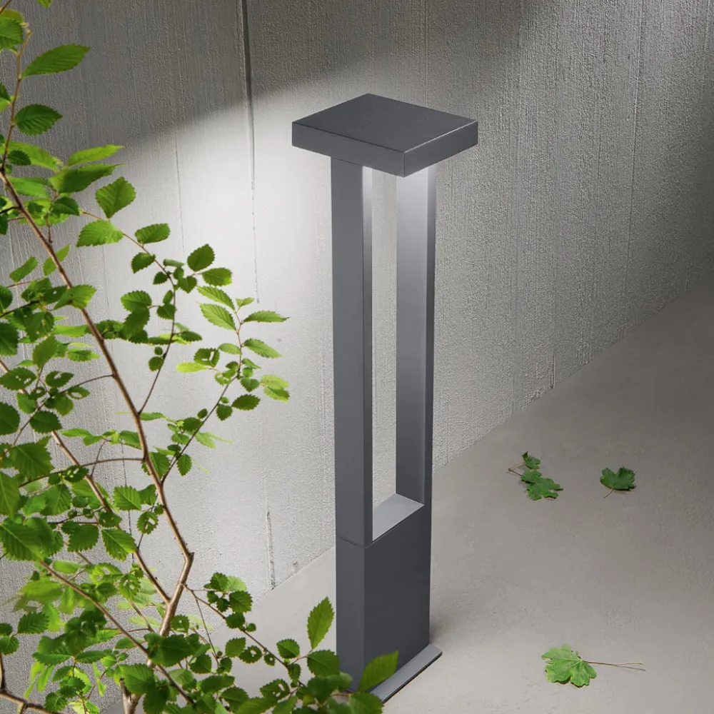 Lampioni Da Giardino-Perenz Illuminazione Lampione da giardino moderno ip65 antracite led 3000k