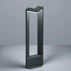Lampioni Da Giardino-Selezionato da Mazzolaluce Lampione da giardino moderno antracite led 9w 3000k ip54