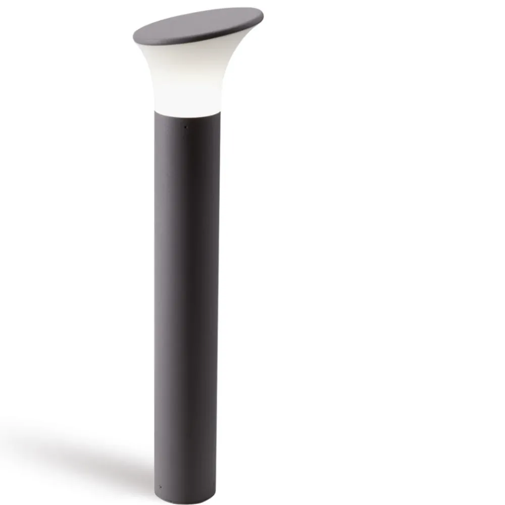 Lampioni Da Giardino-Selezionato da Mazzolaluce Lampione da giardino moderno paletto grafite 70cm ip44