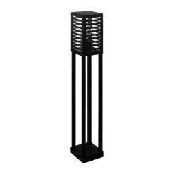 Lampioni Da Giardino-Selezionato da Mazzolaluce Lampione da giardino moderno IP44 nero E27 H100 cm