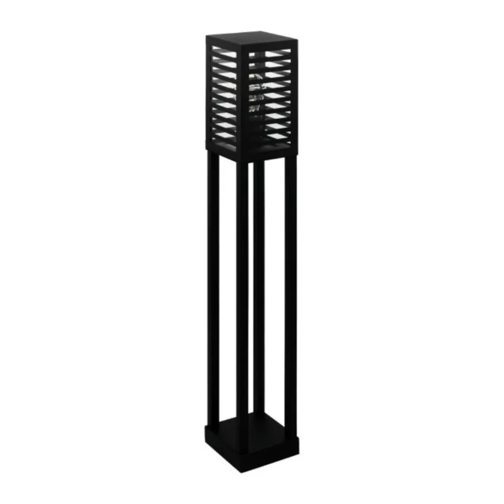Lampioni Da Giardino-Selezionato da Mazzolaluce Lampione da giardino moderno IP44 nero E27 H100 cm