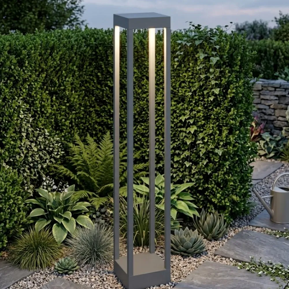 Lampioni Da Giardino-Top Light Lampione da giardino moderno antracite led 10w 3000k monaco
