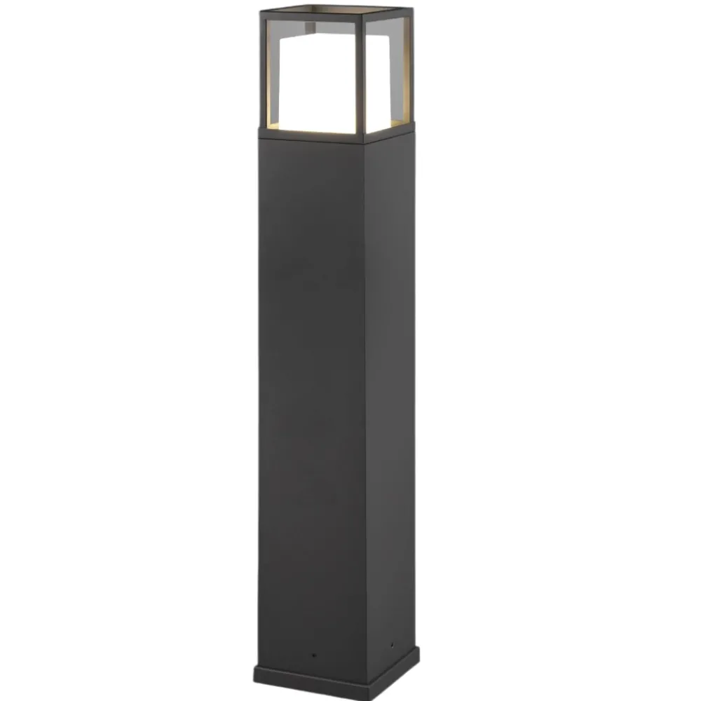 Lampioni Da Giardino-Selezionato da Mazzolaluce Lampione da giardino moderno grigio antracite led 14w cct ip54