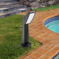 Lampioni Da Giardino-Top Light Lampione da giardino nero anti corrosione trento ip66