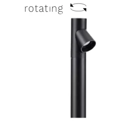 Lampioni Da Giardino-Selezionato da Mazzolaluce Lampione da giardino nero led 4w 3000k moderno cilindrico
