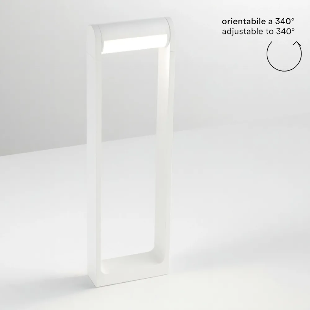 Lampioni Da Giardino-Perenz Illuminazione Lampione da giardino oriente bianco led 12w 3000k