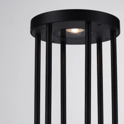 Lampioni Da Giardino-Selezionato da Mazzolaluce Lampione da giardino rotondo nero led 8w 3000k