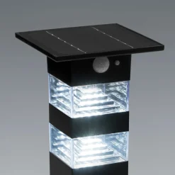 Lampioni Da Giardino-Selezionato da Mazzolaluce Lampione da giardino solare nero moderno 6000k