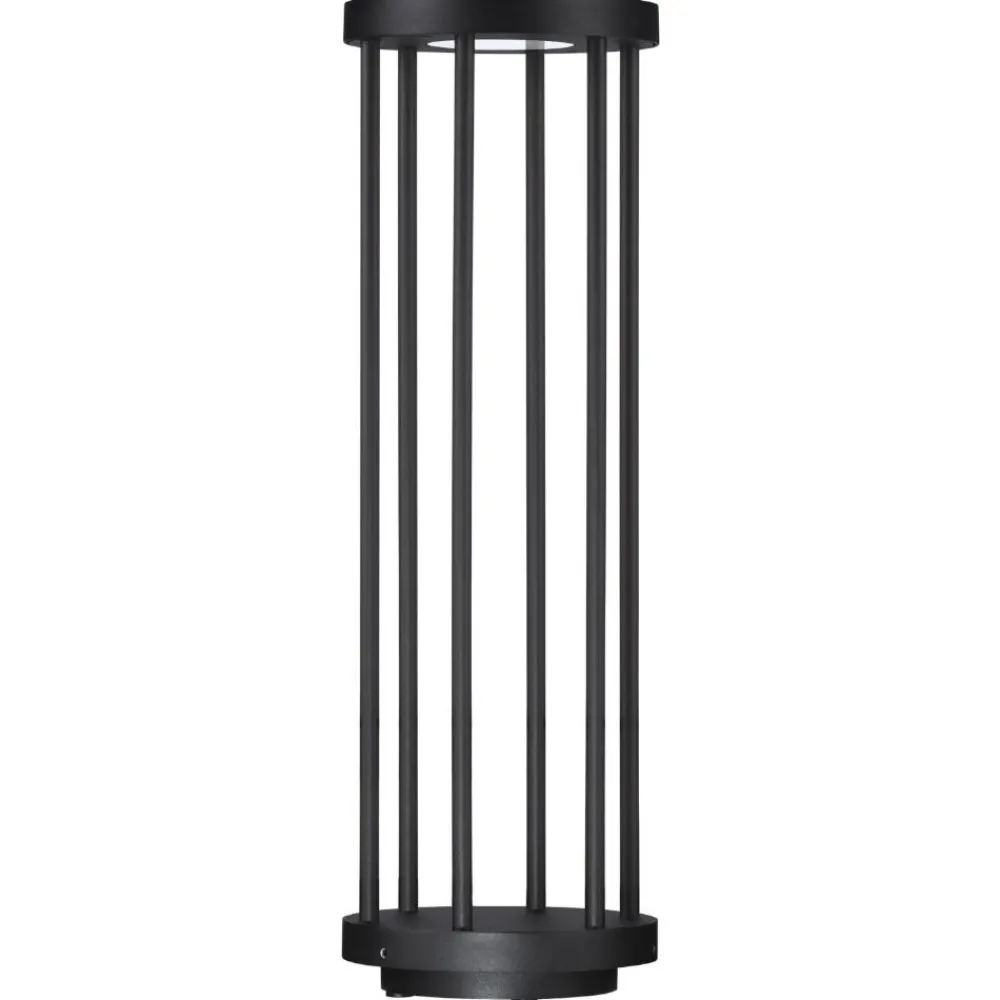 Lampioni Da Giardino-Selezionato da Mazzolaluce Lampione design moderno da giardino nero led 8w 3000k