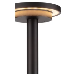 Lampioni Da Giardino-Selezionato da Mazzolaluce Lampione ga giardino per esterno moderno nero led 12w 3000k
