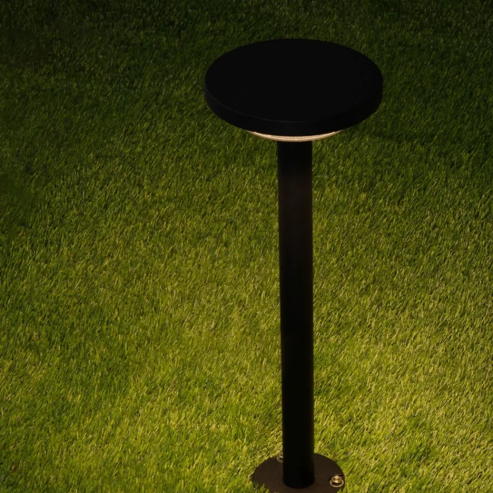 Lampioni Da Giardino-Selezionato da Mazzolaluce Lampione ga giardino per esterno moderno nero led 12w 3000k