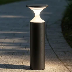 Lampioni Da Giardino-Selezionato da Mazzolaluce Lampione grafite per giardino moderno 50cm led 13w 4000k ip65