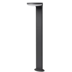 Lampioni Da Giardino-Selezionato da Mazzolaluce Lampione grigio da giardino led 3000k moderno a testa tonda