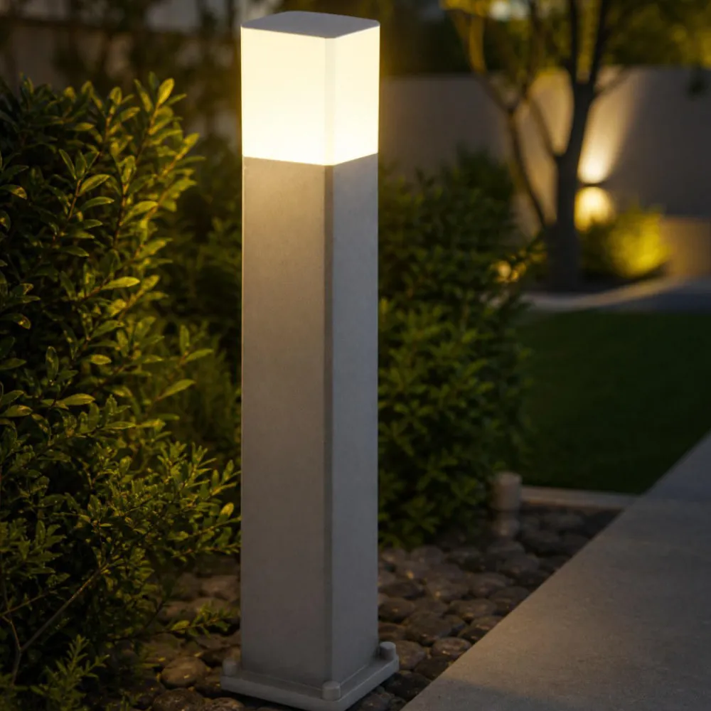 Lampioni Da Giardino-Top Light Lampione grigio per giardino moderno como