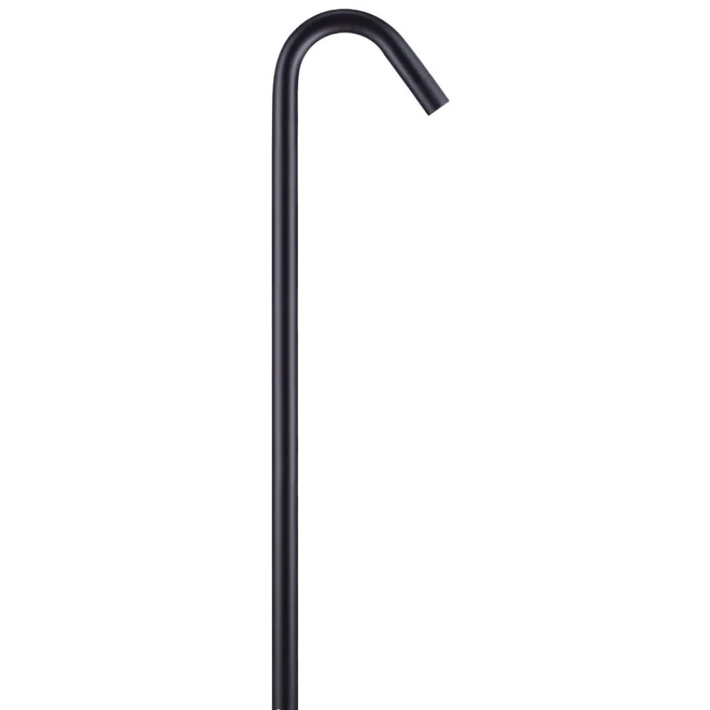 Lampioni Da Giardino-Selezionato da Mazzolaluce Lampione led curvo 80cm nero per giardino anti corrosione