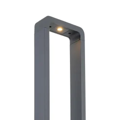 Lampioni Da Giardino-Selezionato da Mazzolaluce Lampione led 10w 3000k grigio antracite design moderno da giardino ip54