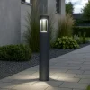 Lampioni Da Giardino-Gea Luce Lampione luce da giardino antracite janet moderno