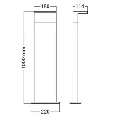 Lampioni Da Giardino-Selezionato da Mazzolaluce Lampione luce da giardino led anti corrosione ip65 con sensore movimento