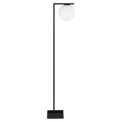 Lampioni Da Giardino-Selezionato da Mazzolaluce Lampione moderno da giardino nero vetro bianco led 8w 3000k