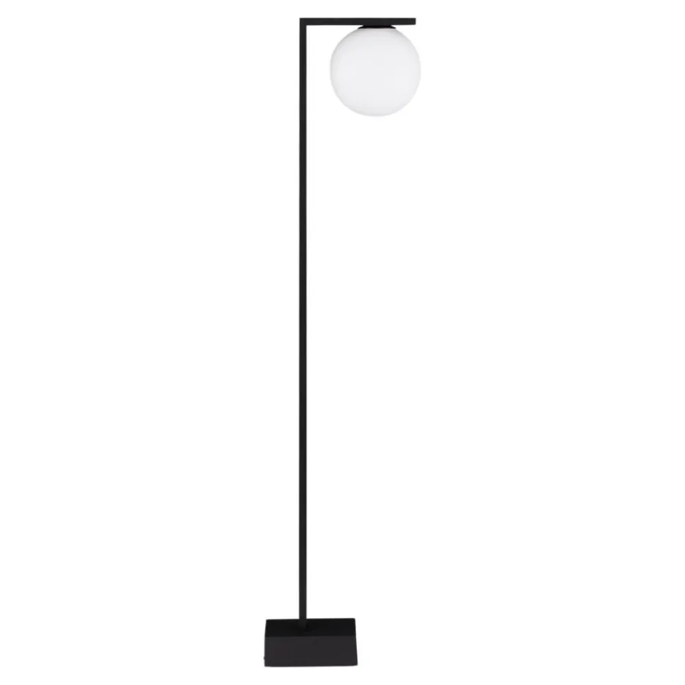 Lampioni Da Giardino-Selezionato da Mazzolaluce Lampione moderno da giardino nero vetro bianco led 8w 3000k