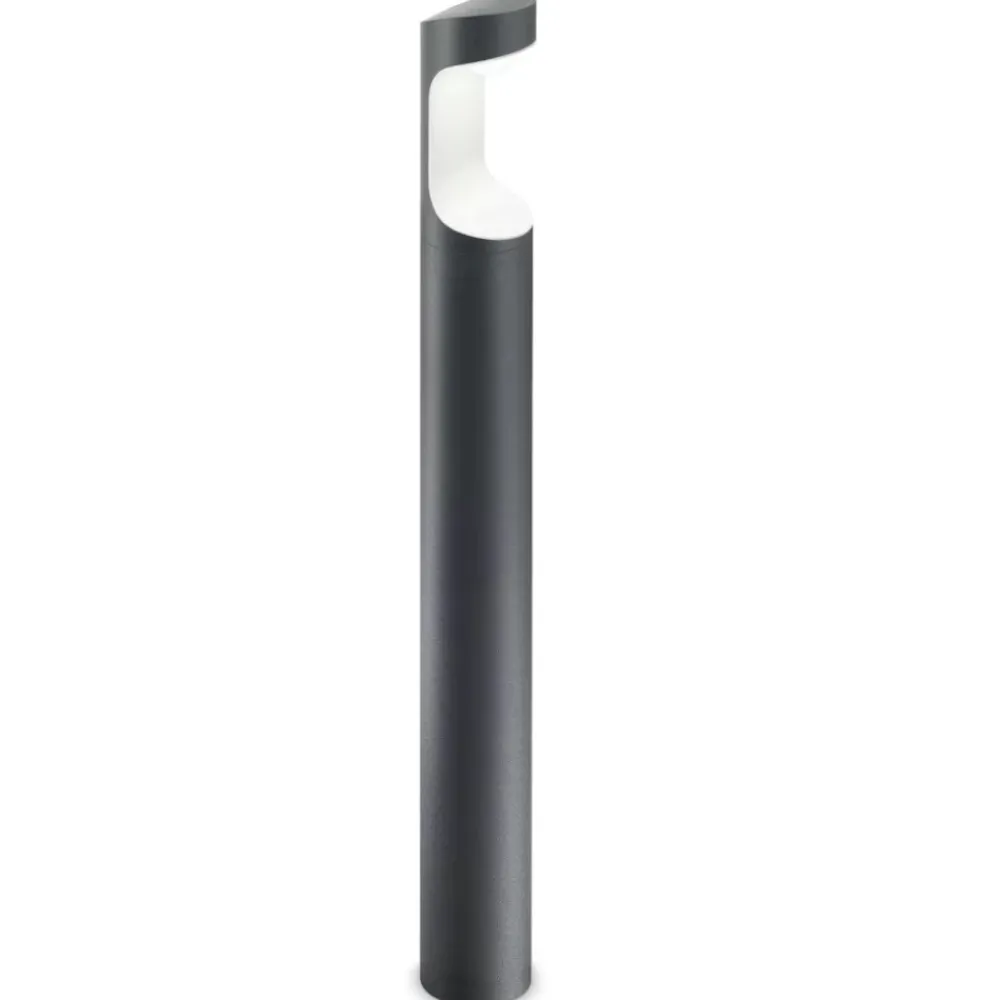 Lampioni Da Giardino-Gea Luce Lampione moderno da giardino nero anhur 9w 4000k