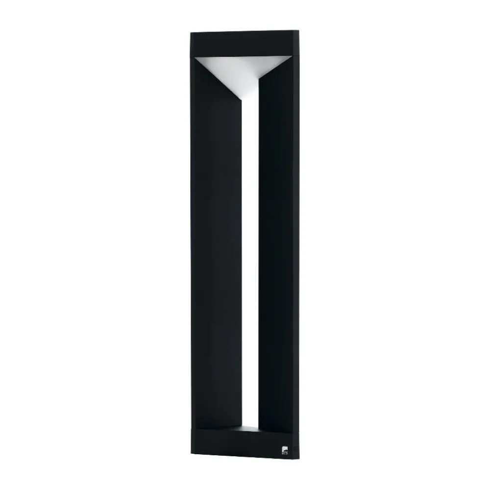 Lampioni Da Giardino-Selezionato da Mazzolaluce Lampione moderno da giardino nero ip54 led 3000k h80 cm