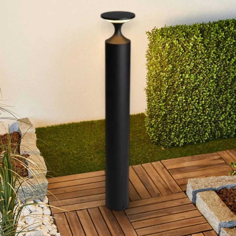 Lampioni Da Giardino-Selezionato da Mazzolaluce Lampione moderno da giardino led 13w 3000k nero ip65 moderno