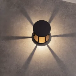 Lampioni Da Giardino-Selezionato da Mazzolaluce Lampione moderno da giardino nero moderno led 8w 3000k