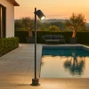 Lampioni Da Giardino-Selezionato da Mazzolaluce Lampione moderno per esterno led 13w 4000k grafite orientabile
