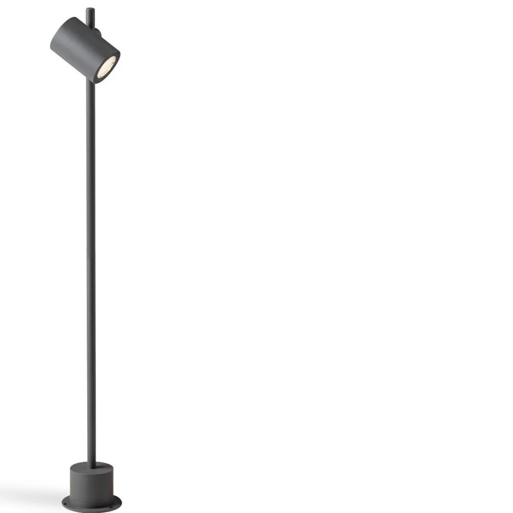 Lampioni Da Giardino-Selezionato da Mazzolaluce Lampione moderno per esterno led 13w 4000k grafite orientabile
