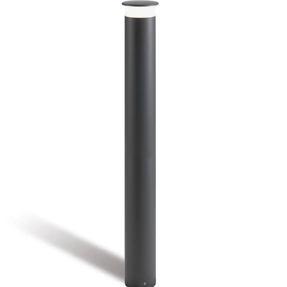Lampioni Da Giardino-Selezionato da Mazzolaluce Lampione moderno per giardino grafite 80cm led 9w 3000k