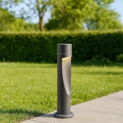 Lampioni Da Giardino-Selezionato da Mazzolaluce Lampione moderno per giardino grafite led 15w 4000k ip66