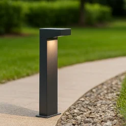 Lampioni Da Giardino-Selezionato da Mazzolaluce Lampione moderno per giardino led 13w 4000k grafite ip65