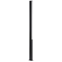 Lampioni Da Giardino-Selezionato da Mazzolaluce Lampione nero alto per giardini led 23w 3000k design moderno rettangolare
