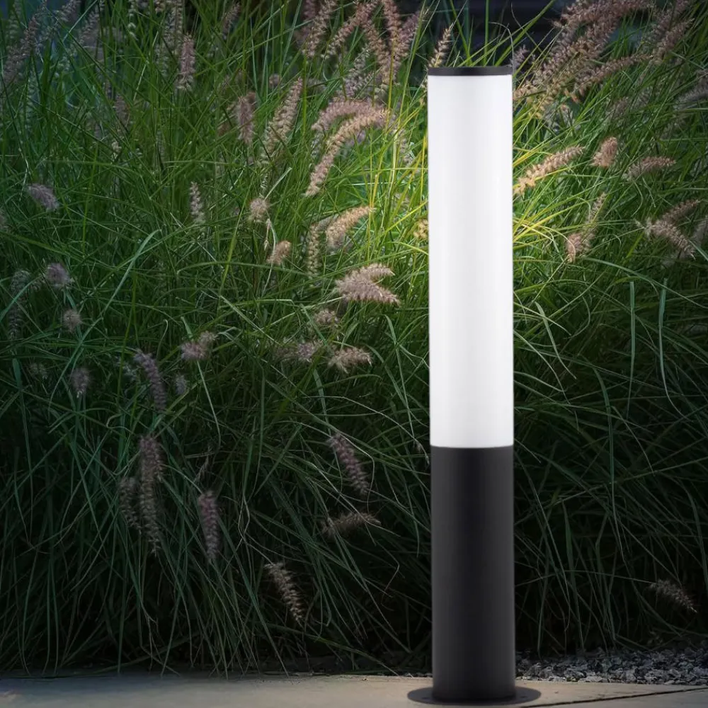 Lampioni Da Giardino-Selezionato da Mazzolaluce Lampione nero da esterno led 14w 3000k ip54 tubolare