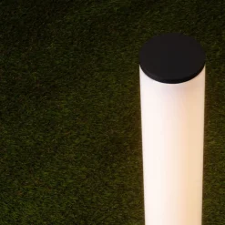 Lampioni Da Giardino-Selezionato da Mazzolaluce Lampione nero da esterno led 14w 3000k ip54 tubolare