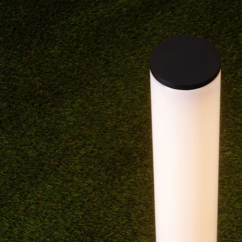 Lampioni Da Giardino-Selezionato da Mazzolaluce Lampione nero da esterno led 14w 3000k ip54 tubolare