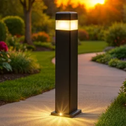 Lampioni Da Giardino-Top Light Lampione nero da giardino 80cm anti ruggine lodi