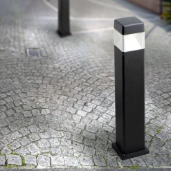 Lampioni Da Giardino-Top Light Lampione nero da giardino 80cm anti ruggine lodi