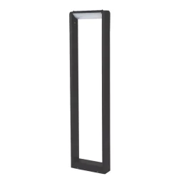 Lampioni Da Giardino-Selezionato da Mazzolaluce Lampione nero da giardino moderno led 3000k forma rettangolare
