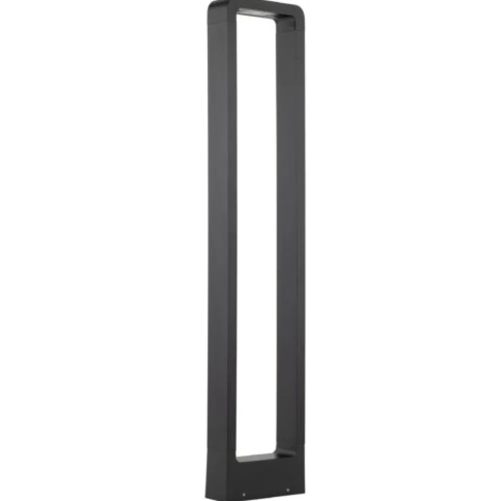 Lampioni Da Giardino-Selezionato da Mazzolaluce Lampione nero design moderno led 10w 3000k per esterno giardino