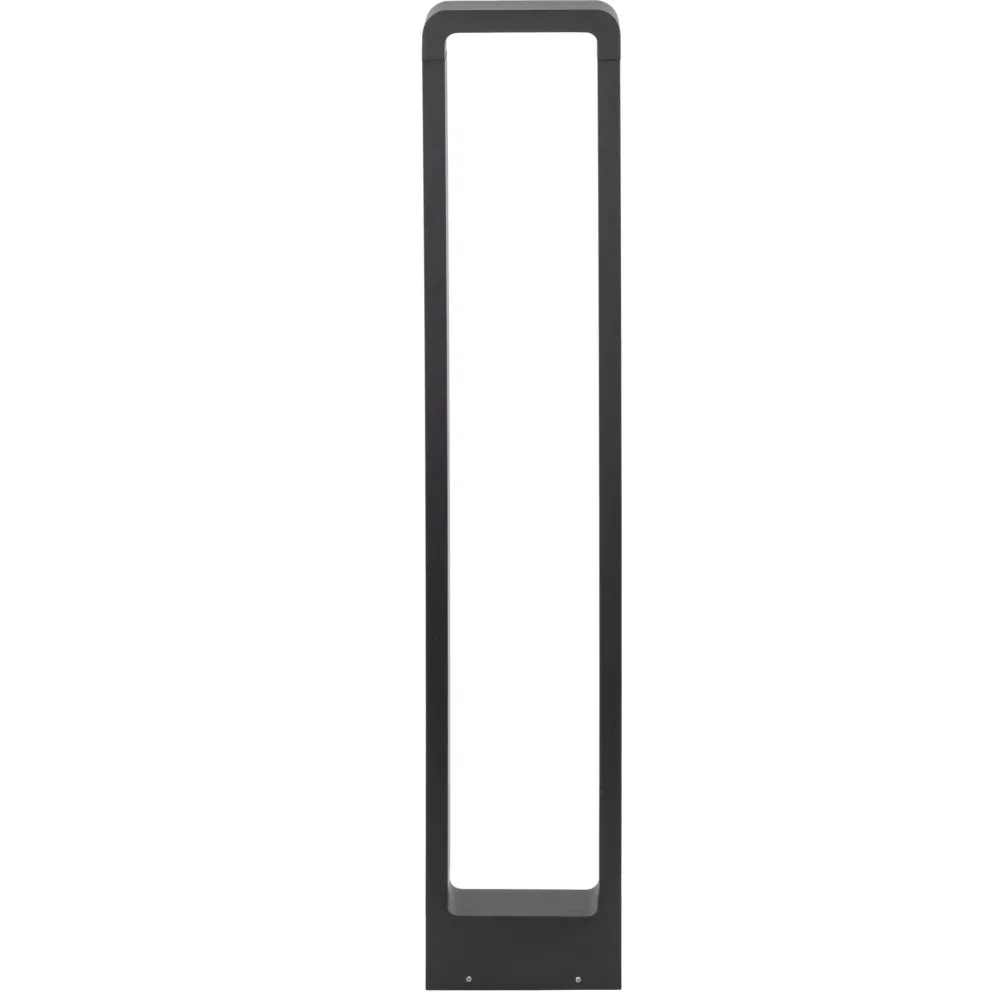 Lampioni Da Giardino-Selezionato da Mazzolaluce Lampione nero design moderno led 10w 3000k per esterno giardino