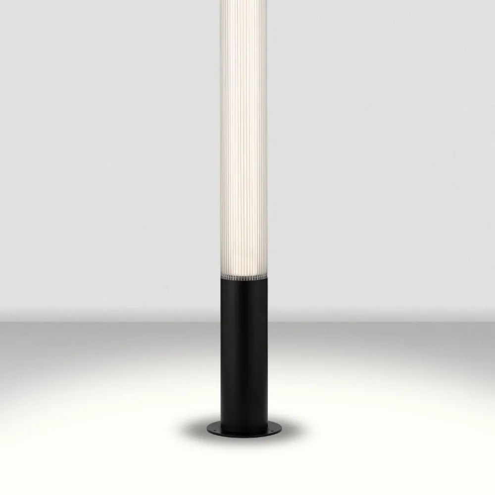 Lampioni Da Giardino-Selezionato da Mazzolaluce Lampione nero moderno ip65 tubolare led 25w per giardino