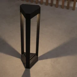 Lampioni Da Giardino-Selezionato da Mazzolaluce Lampione nero moderno per esterno da giardino led 9w 3000k