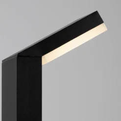 Lampioni Da Giardino-Selezionato da Mazzolaluce Lampione nero per giardino led 12w 3000k moderno rettangolare
