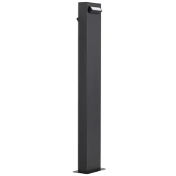 Lampioni Da Giardino-Selezionato da Mazzolaluce Lampione nero per giardino led 3000k rettangolare moderno